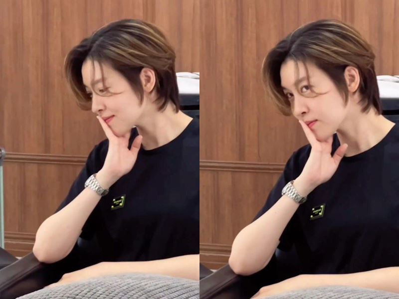 เชียร์ ฑิฆัมพร ตัดผมสั้น