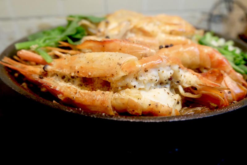 กุ้งอบวุ้นเส้น