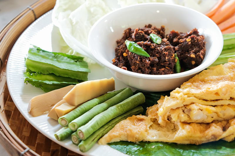 น้ำพริกนรก สูตรน้ำพริกนรก เมนูน้ำพริก อาหารไทย สูตรอาหาร