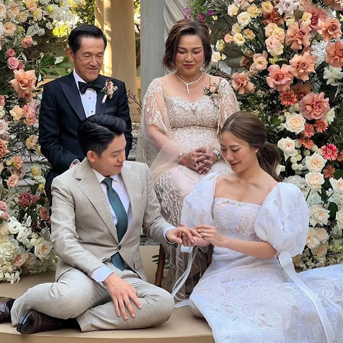 นัตตี้ นันนัท ควง พี่แมน เข้าพิธีแต่งงาน