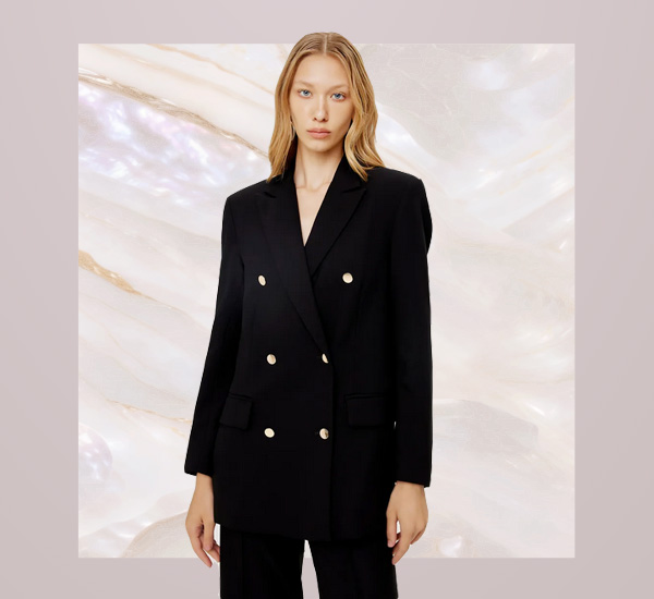 JASPAL Double-Breasted Twill Blazer ชุดสูทผู้หญิง