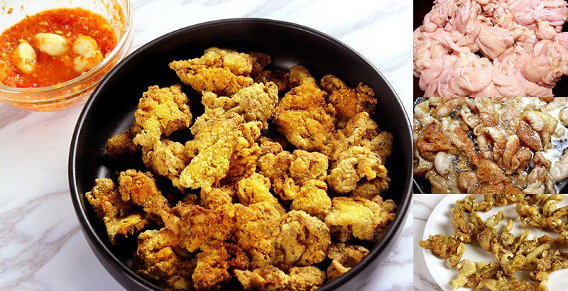 กากไก่ทอดกรอบ