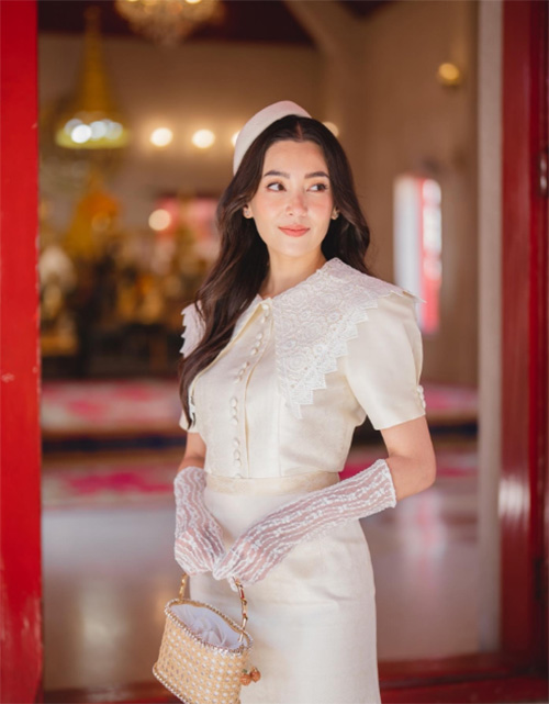 เบลล่า ราณี ชุดไปวัดดารา