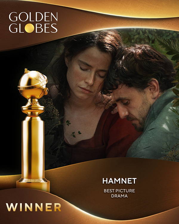 Hamnet รางวัลภาพยนตร์ยอดเยี่ยม ประเภทดราม่า รางวัลลูกโลกทองคำ Golden Globes 2026 ครั้งที่ 83