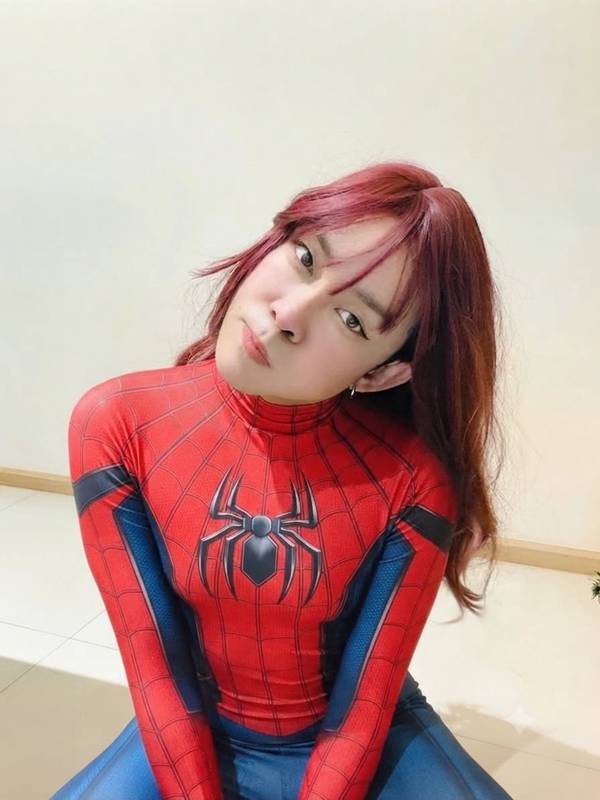 โจ๊ก โซคูล แต่งชุดสไปเดอร์แมน