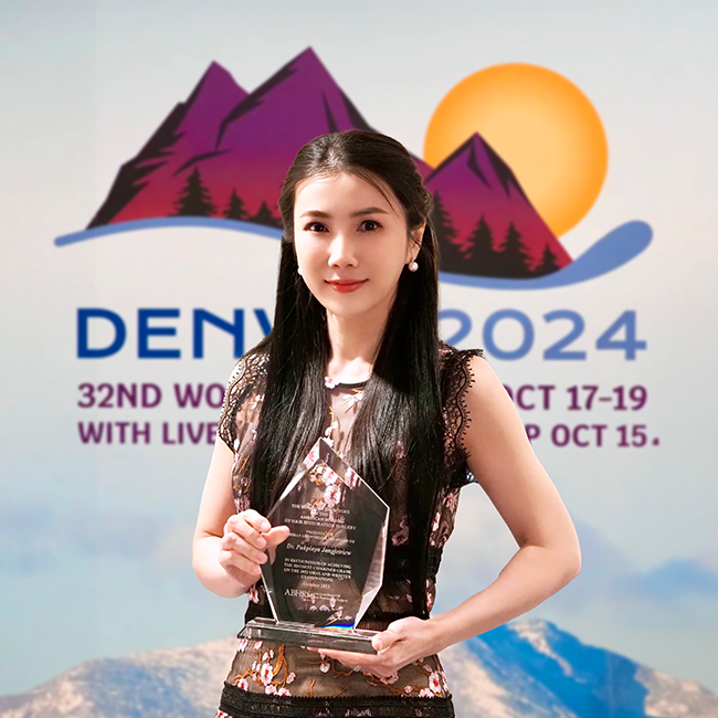 สร้างชื่อ ! หมอแพตตี้ จาก Hairtran Clinic คว้าคะแนนสอบปลูกผมอันดับ 1 ของโลก