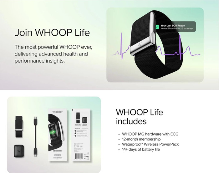 WHOOP 5.0 และ WHOOP MG 