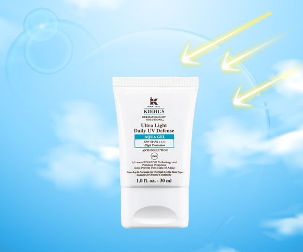 KIEHL'S Ultra Light Daily UV Defense Aqua Gel SPF 50 PA++++ ครีมกันแดดผู้ชาย 2023