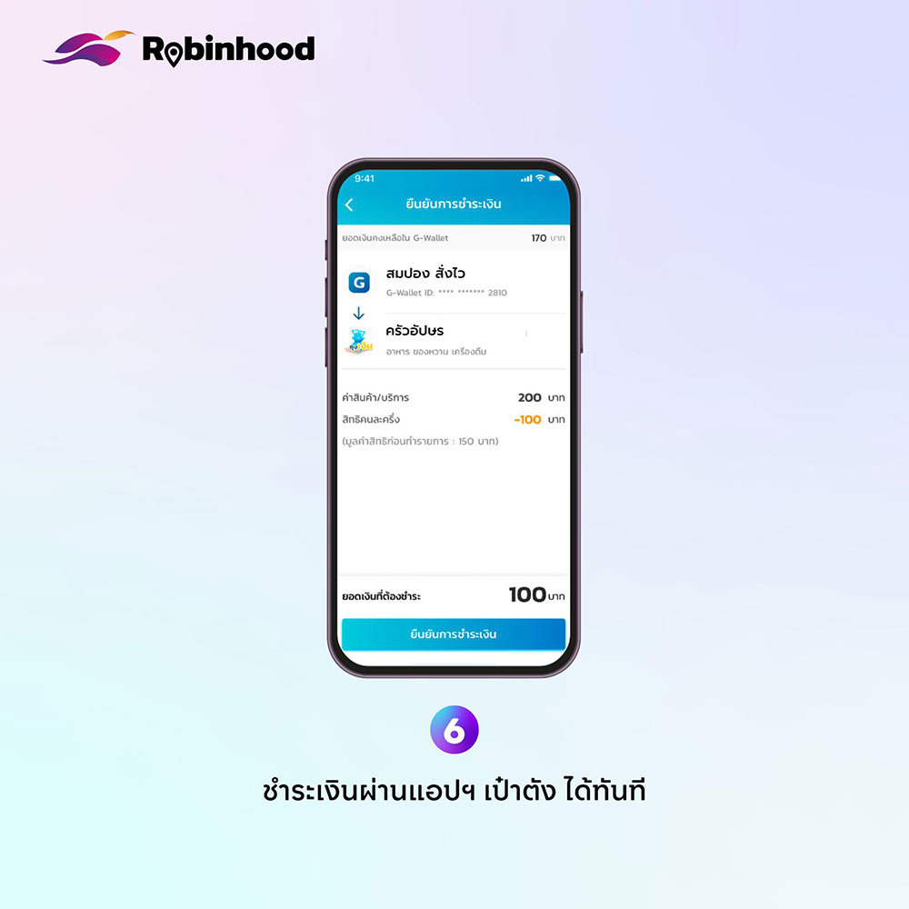 คนละครึ่งพลัส Robinhood