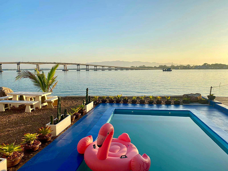 มะลิพูลวิลล่า ที่พักหาดแหลมสิงห์