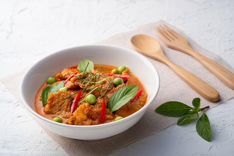 พะแนงหมู ของคาว เมนูจากมะพร้าว เมนูอาหาร สูตรขนม สูตรเครื่องดื่ม