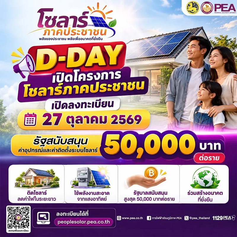 โซลาร์เซลล์ภาคประชาชน 2569