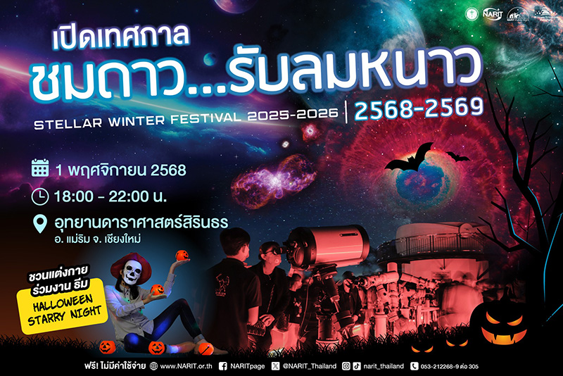 อีเวนต์ดาราศาสตร์ หน้าหนาว 2568