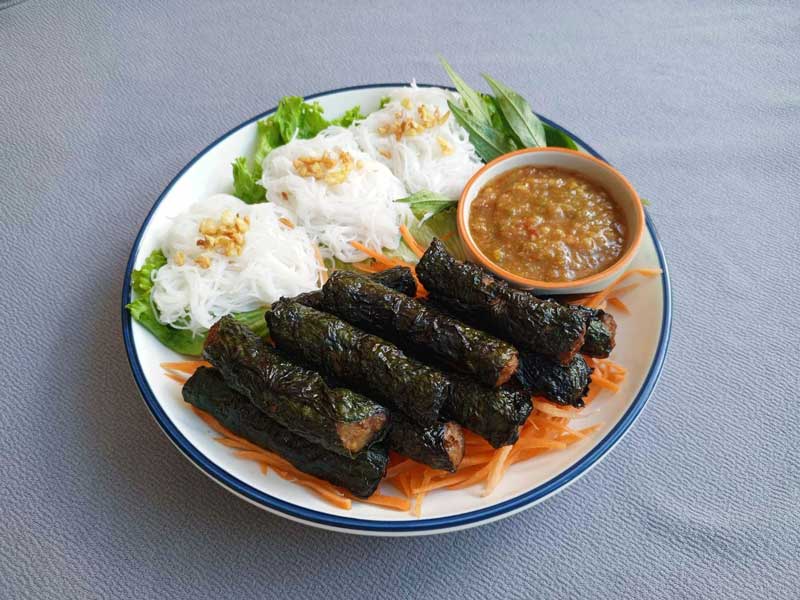 สูตรหมูย่างใบชะพลู