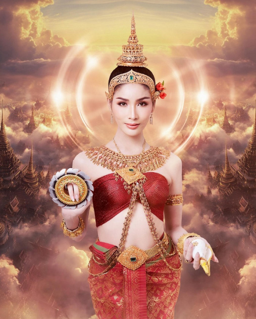 นางสงกรานต์ 2568 ส่องภาพดาราคนดังแต่งเป็น ทุงสะเทวี สวยสะกดตารับปีใหม่ไทย