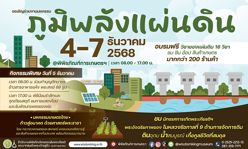 แหล่งเรียนรู้ ในหลวงรัชกาลที่ 9 พิพิธภัณฑ์การเกษตรเฉลิมพระเกียรติ