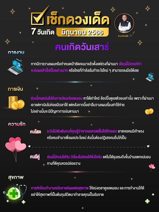 ซินแสเป็นหนึ่ง ดูดวงเดือนมิถุนายน 2566