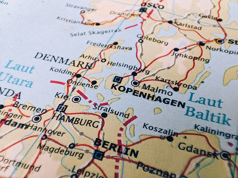 โคเปนเฮเกน ที่ตั้ง