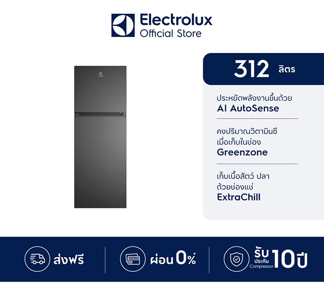 Electrolux ETM3100L-B ตู้เย็น 2 ประตู