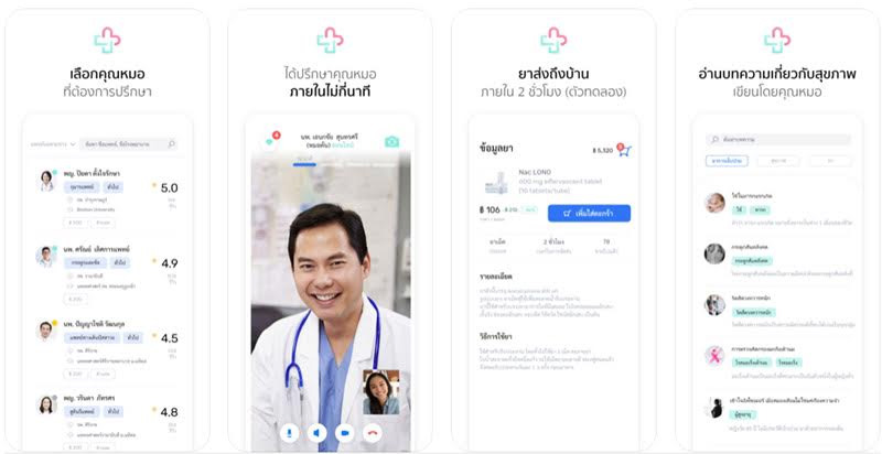 รวมแอปฯ หาหมอออนไลน์