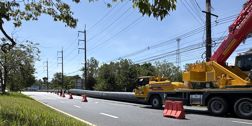 ท่อ HDPE ขนาดใหญ่สำหรับโครงการกระจายน้ำใต้ดินและงานสาธารณูปโภคขนาดใหญ่