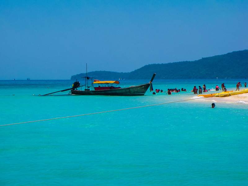 เกาะไม้ไผ่ นั่งเรือ