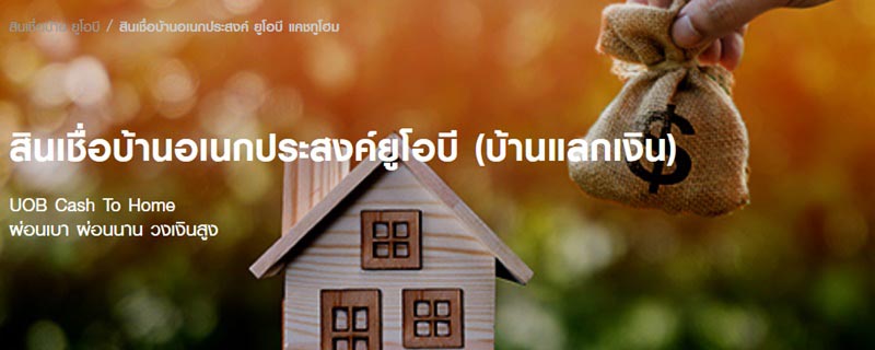 สินเชื่อบ้านแลกเงิน