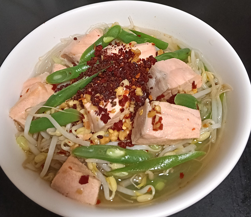 ก๋วยเตี๋ยววุ้นเส้นแซลมอน ก๋วยเตี๋ยว เมนูวุ้นเส้น สูตรอาหาร
