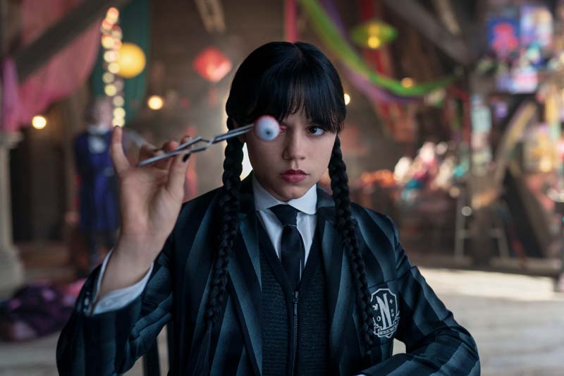 Jenna Ortega ในบท Wednesday Addams ซีรีส์ Netflix