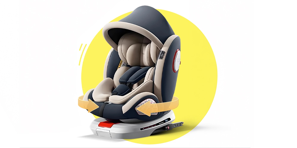 doudou คาร์ซีตเด็กแบบหมุนได้ 360°