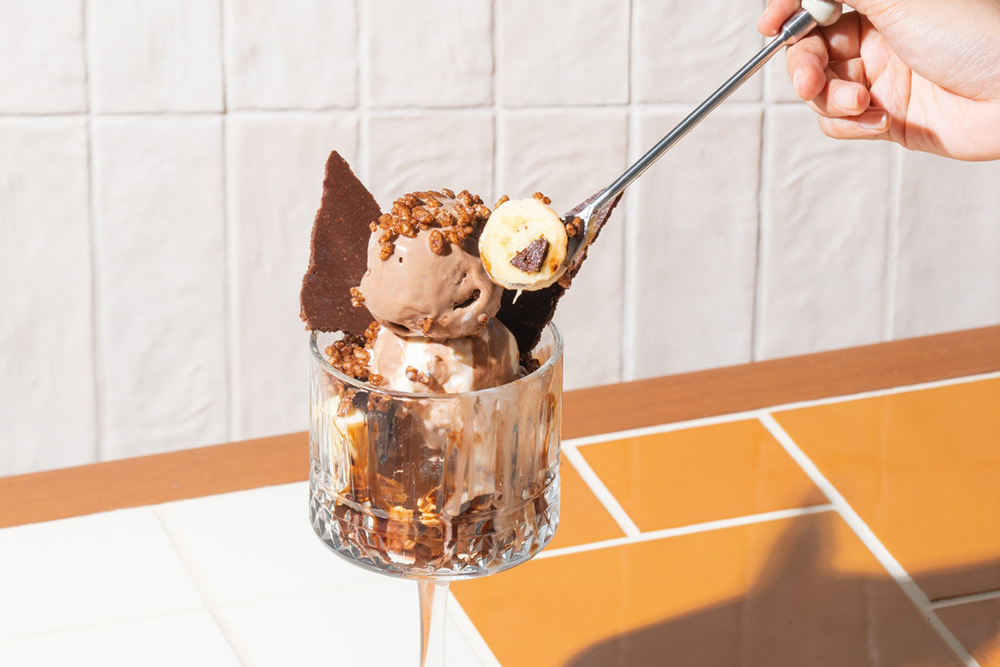 Fat Kid Holiday Chocolate & Banana Sundae