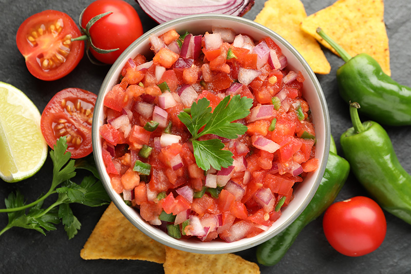 มะเขือเทศซัลซ่า Tomato Salsa เมนูเครื่องจิ้ม ซอสจิ้ม สูตรอาหาร