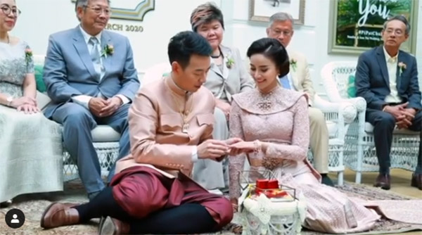 น้ำฝน พัชรินทร์, ชุดแต่งงาน