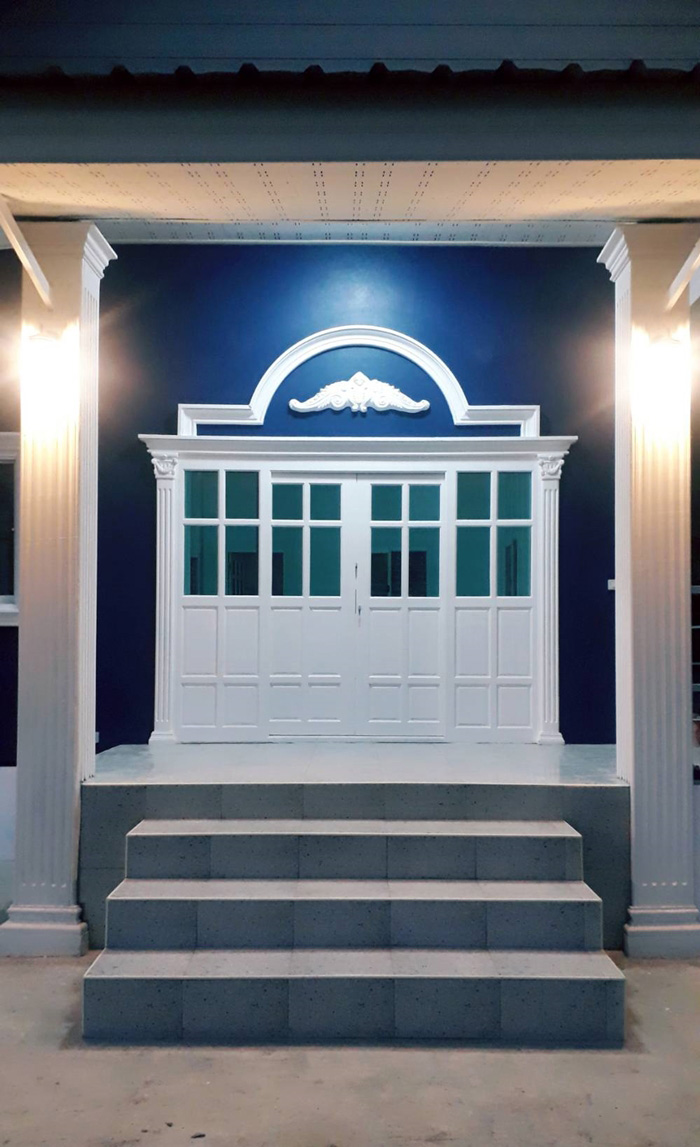 สร้างบ้านชั้นเดียว 2 ห้องนอน 1 ห้องน้ำ