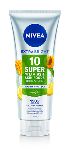 NIVEA Extra Bright 10 Super Vitamin & Skin Foods Body Serum Youth Protect
