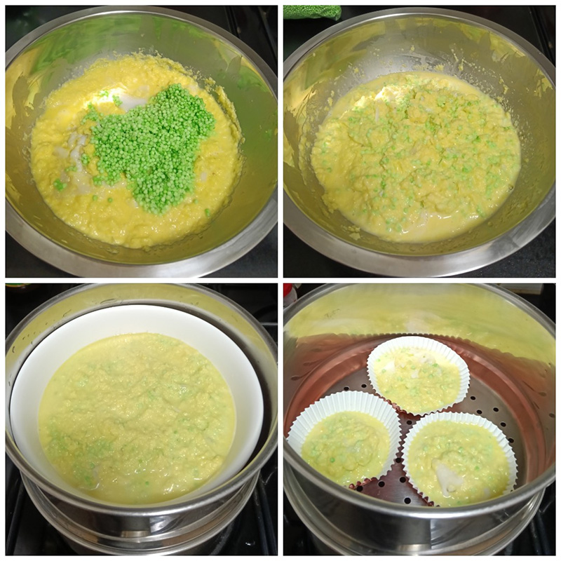 ขนมข้าวโพดสาคูมะพร้าวอ่อน ขนมข้าวโพด เมนูขนมไทย สูตรขนม