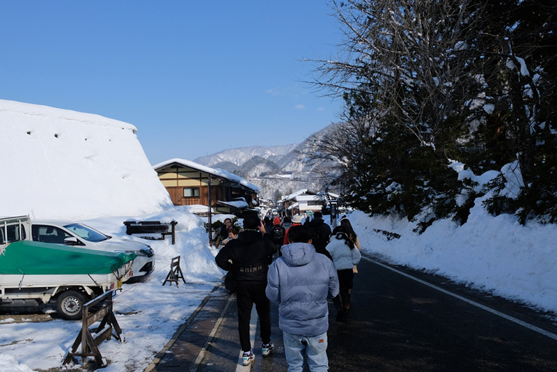 Shirakawago Light Up นักท่องเที่ยว