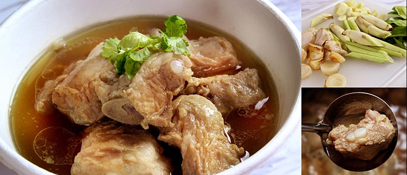 ซี่โครงหมูต้มน้ำปลา