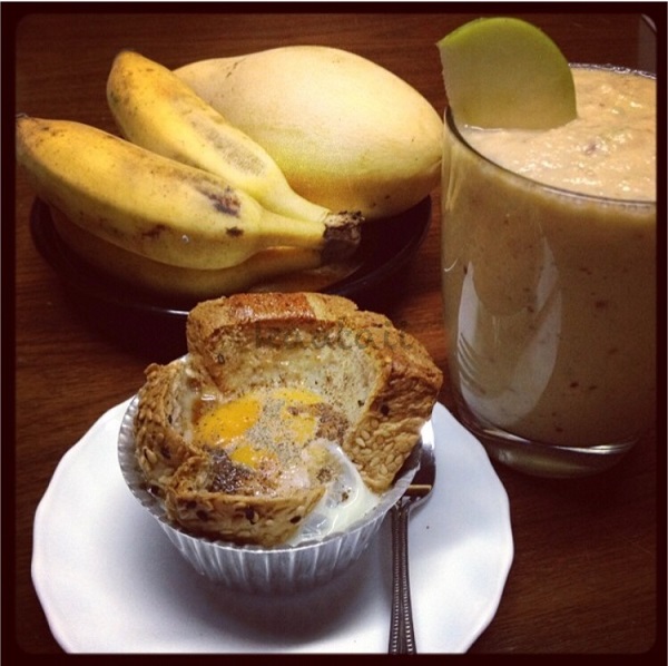 ขนมปังโฮลวีตไข่อบ 