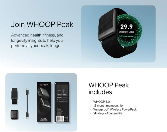 WHOOP 5.0 และ WHOOP MG 