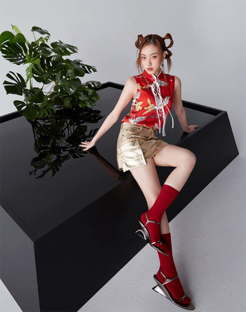 อ๊ะอาย กรณิศ ชุดตรุษจีน แฟชั่นดารา