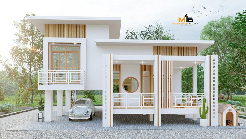 บ้านชั้นเดียวยกสูง