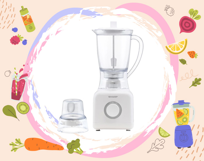 เครื่องปั่นอเนกประสงค์ SHARP รุ่น EM-M601 CUBE เครื่องปั่นอาหาร เครื่องครัว เครื่องใช้ไฟฟ้า