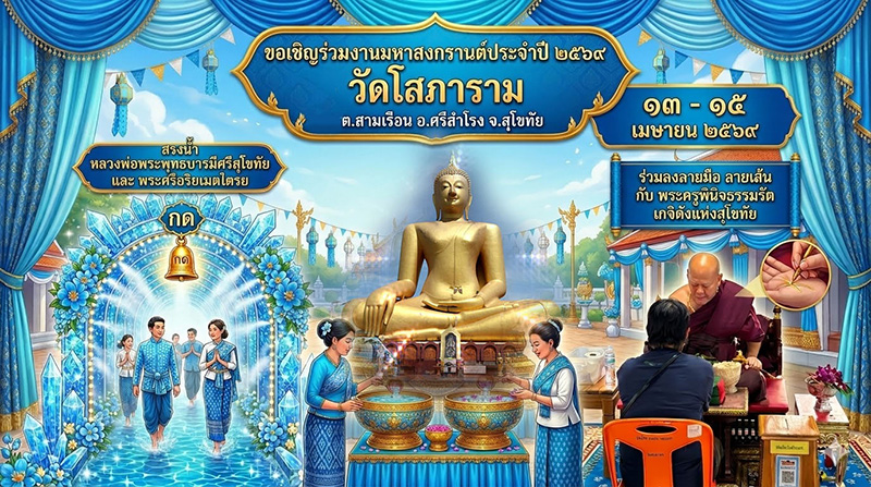วัดโสภาราม งานสงกรานต์ 2569
