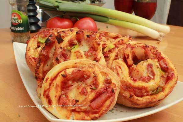 พิซซ่าโรลแฮมชีส