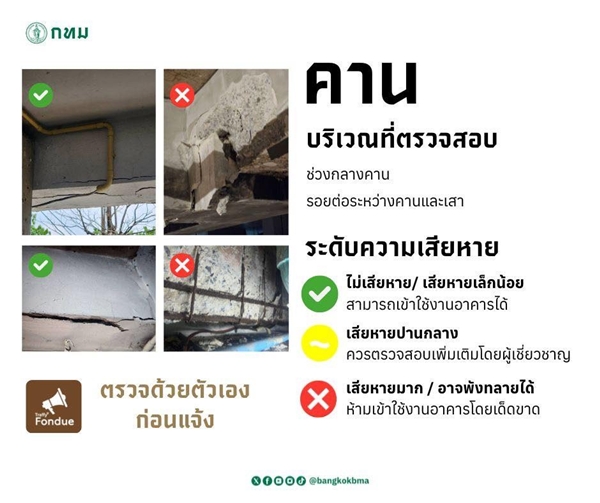 วิธีเช็กรอยร้าวคาน