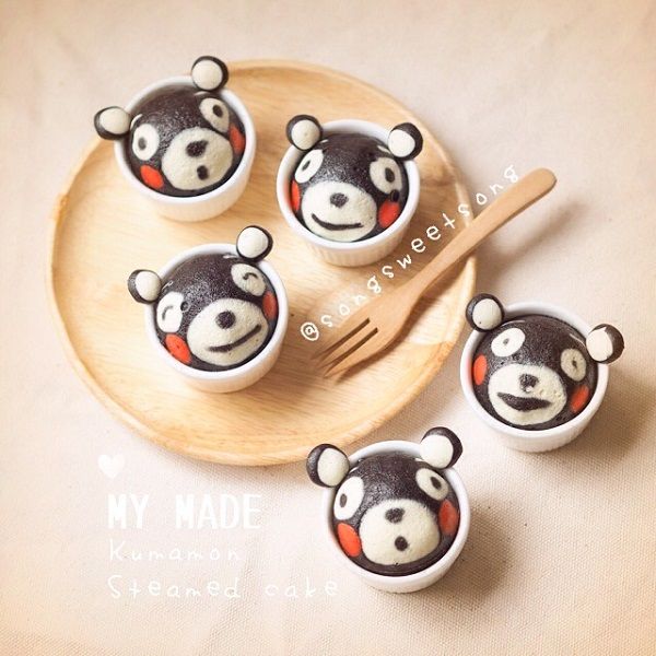 คัพเค้กนึ่งหมีคุมะมง