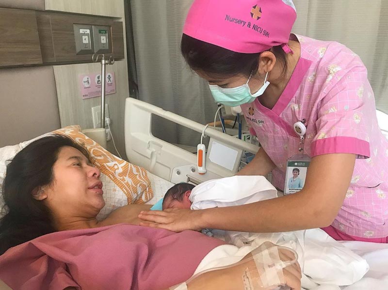 ครี พัสวีพิชญ์ คลอดลูก