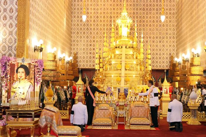 ในหลวง ร.10 ทรงบำเพ็ญพระราชกุศลสตมวาร ถวายพระบรมศพ สมเด็จพระพันปีหลวง