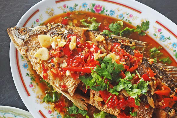 ปลานิลราดพริก